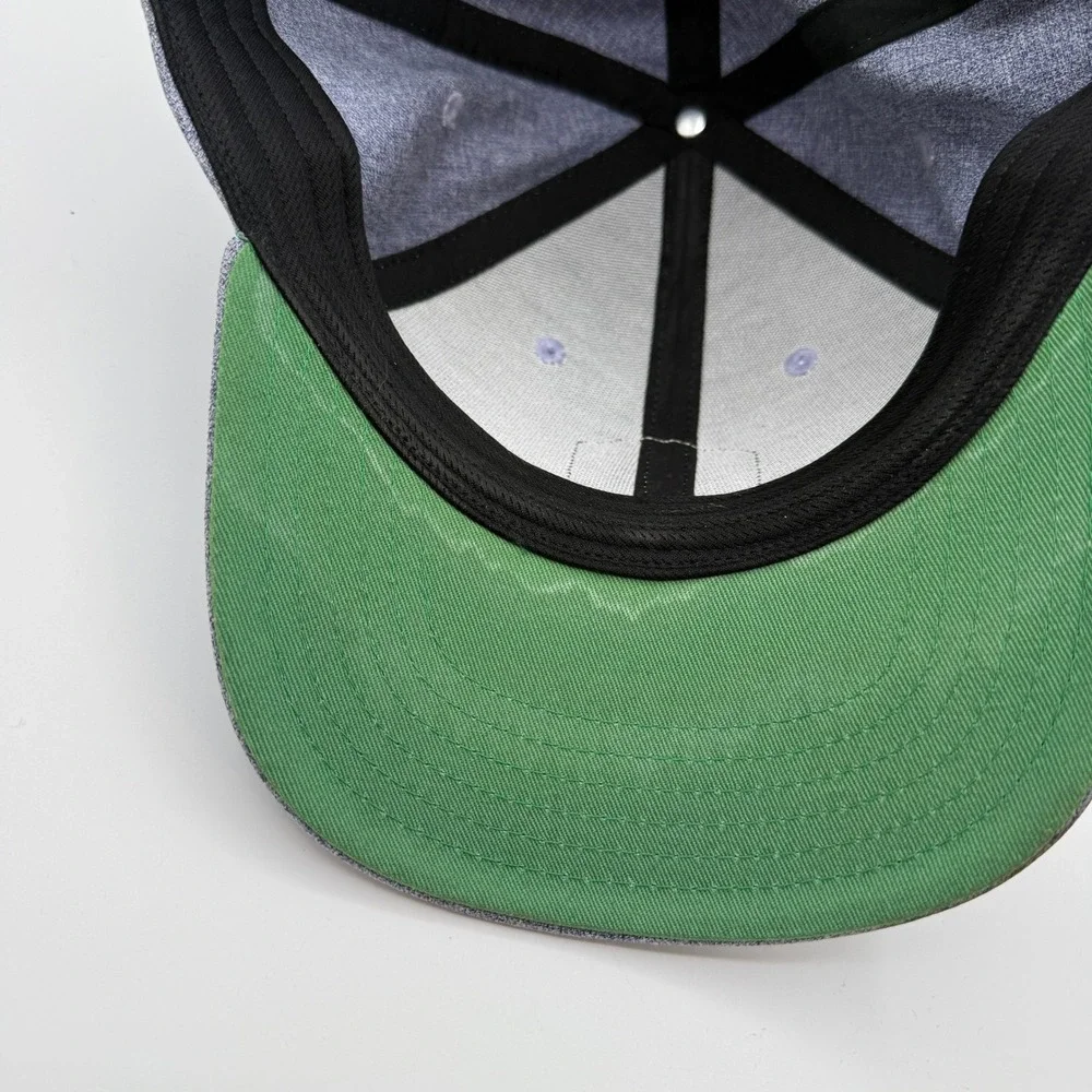 Linksoul Hat Mens One Size Gray Make Pars Not War California Snapback Golf Cap